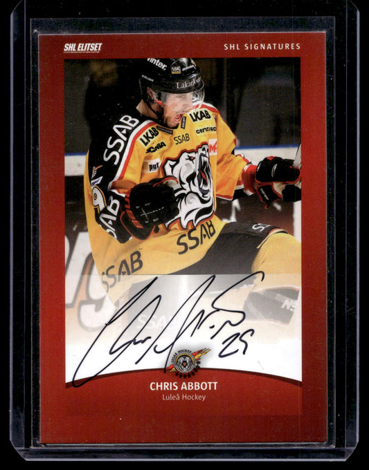 2011-12 SHL Signatures - Chris Abbott