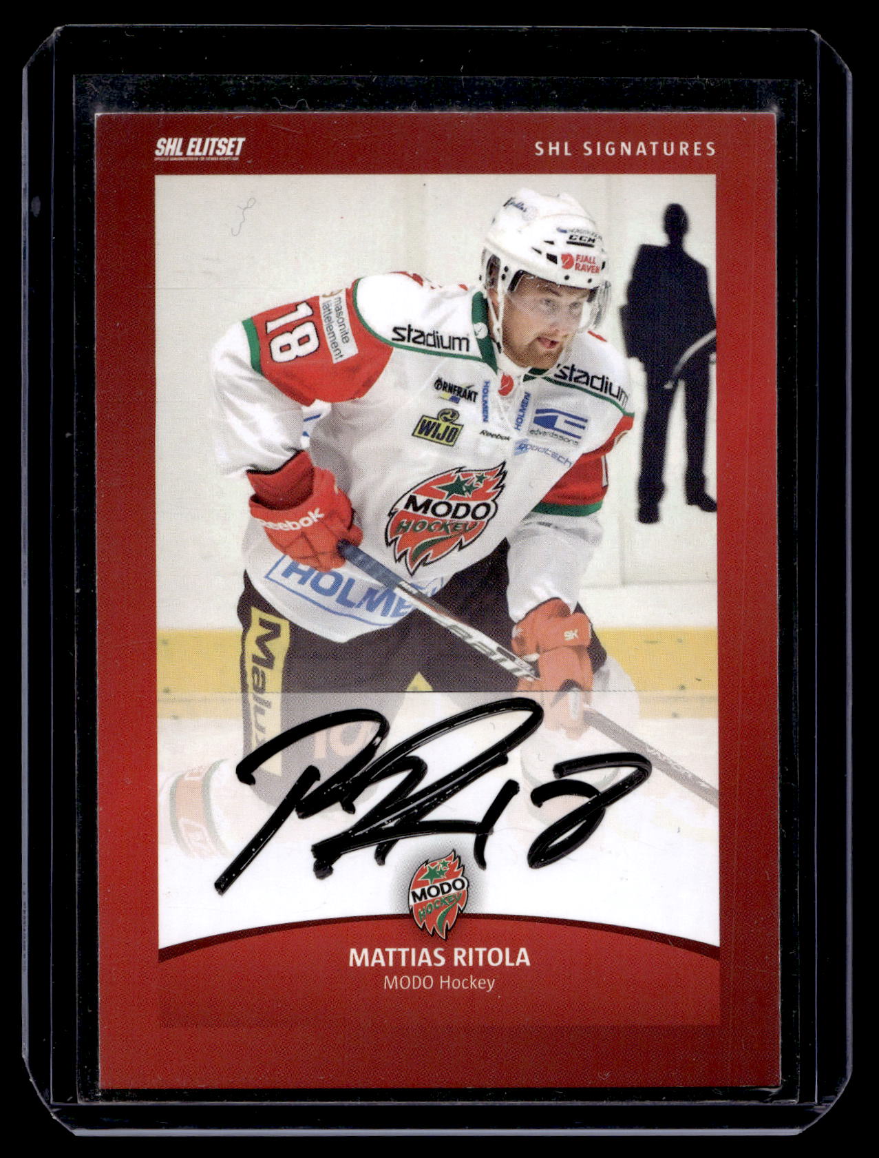 2011-12 SHL Signatures - Mattias Ritola
