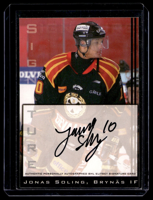 2002-03 SHL Signatures - Jonas Soling