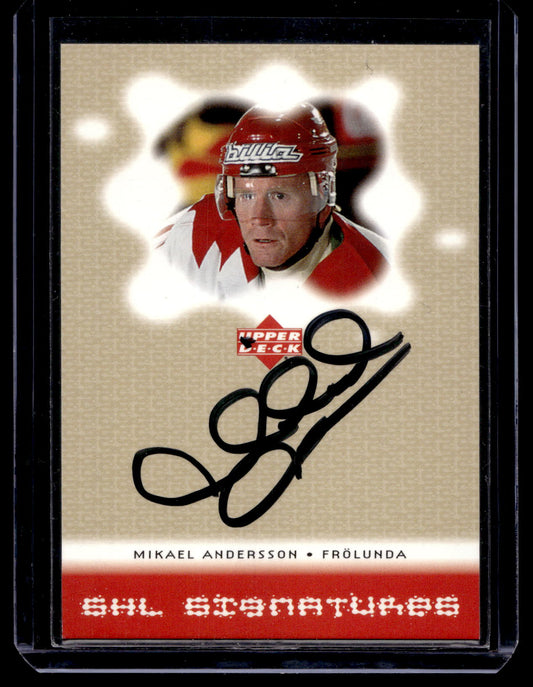 2000-01 SHL Signatures - Mikael Andersson #MA