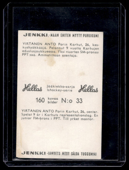 1965 Hellas Jenkki Jääkiekkosarja - Anto Virtanen #33