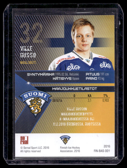 2016 Sereal Team Finland Silver - Ville Husso #FIN-BAS-001 /60