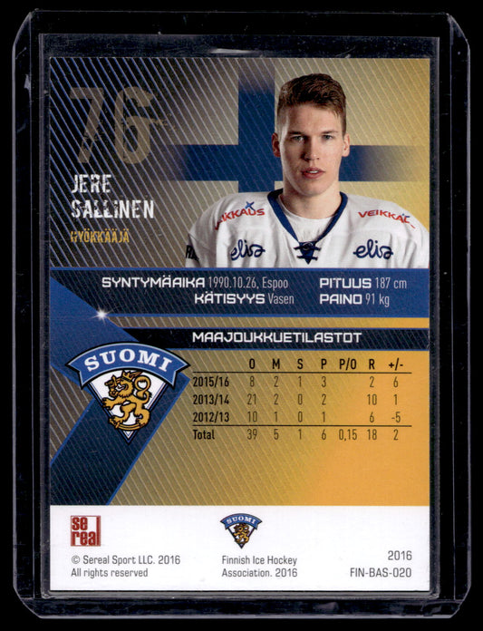 2016 Sereal Team Finland Silver - Jere Sallinen #FIN-BAS-020 /60