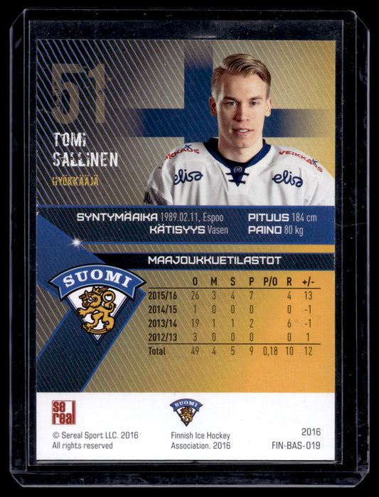 2016 Sereal Team Finland Silver - Tomi Sallinen #FIN-BAS-019 /60