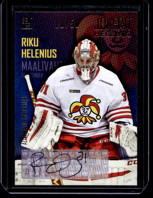 2016-17 Sereal Jokerit Autograph - Riku Helenius #JOK-AUT-002 /50