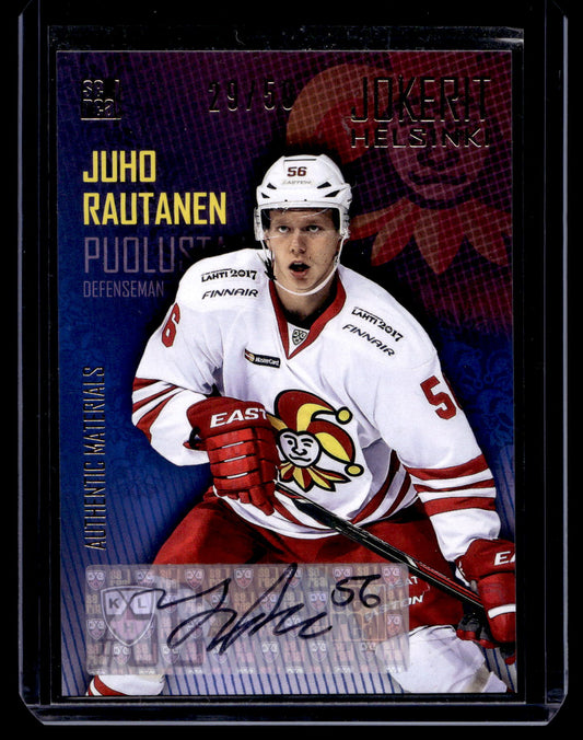2016-17 Sereal Jokerit Autograph - Juho Rautanen #JOK-AUT-012 /50
