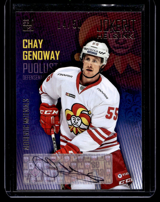 2016-17 Cereal Jokerit Autograph - Chay Genoway #JOK-AUT-011 /50