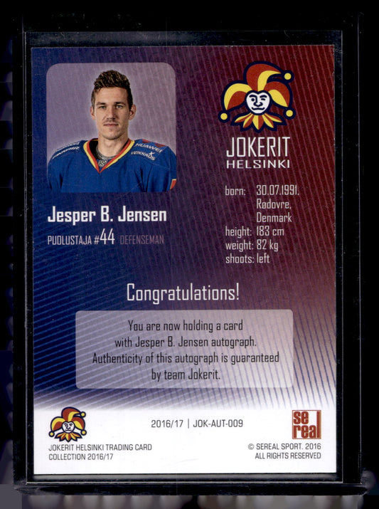 2016-17 Cereal Jokerit Autograph - Jesper B. Jensen #JOK-AUT-007 /50