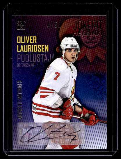 2016-17 Cereal Jokerit Autograph - Oliver Lauridsen #JOK-AUT-006 /50