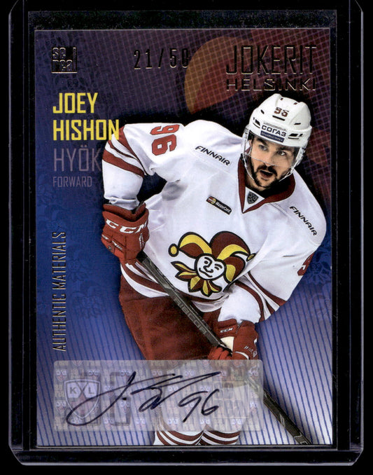 2016-17 Cereal Jokerit Autograph - Joey Hishon #JOK-AUT-029 /50