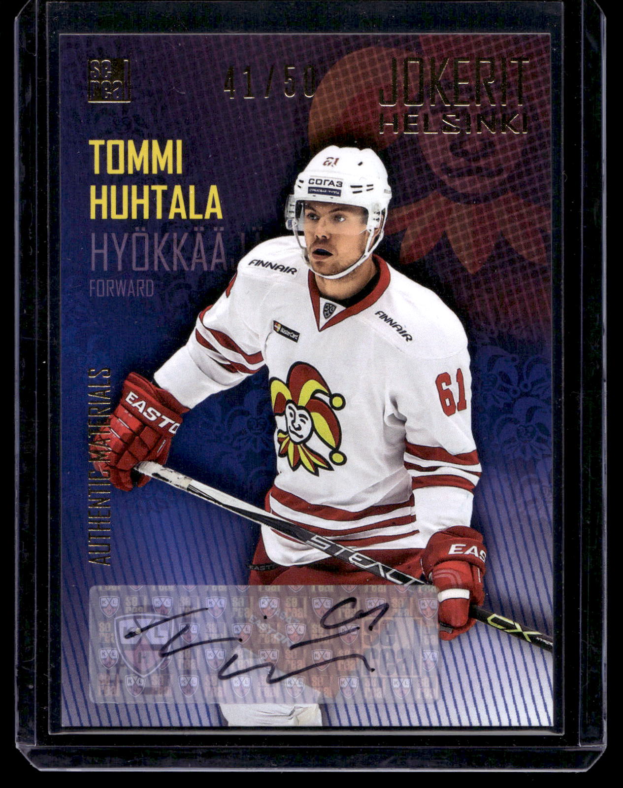 2016-17 Sereal Jokerit Autograph - Tommi Huhtala #JOK-AUT-026 /50