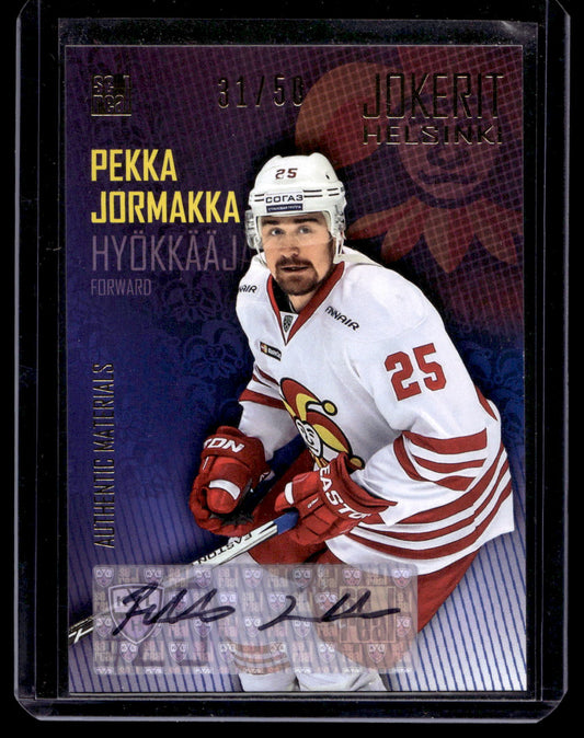 2016-17 Sereal Jokerit Autograph - Pekka Jormakka #JOK-AUT-021 /50