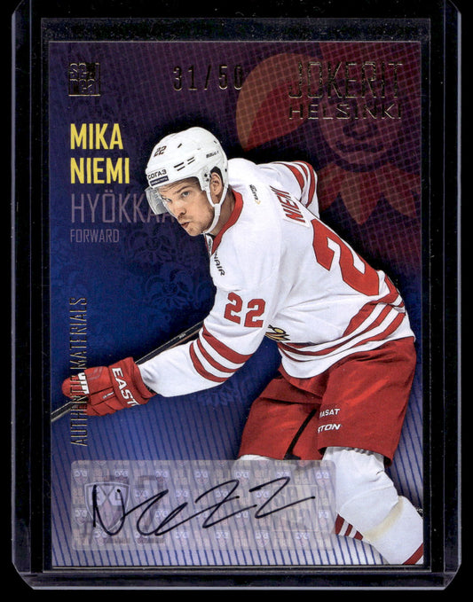 2016-17 Cereal Jokerit Autograph - Mika Niemi #JOK-AUT-020 /50