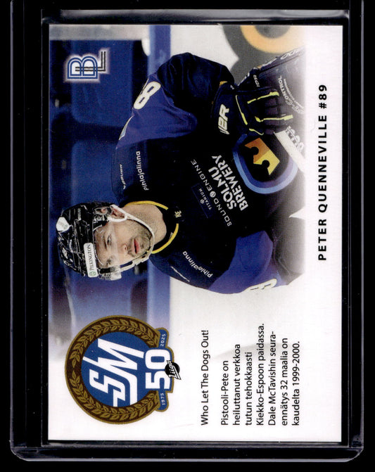 2024-25 Blueline Kiekko-Espoo Team Set - Match Card - Peter Quenneville #6