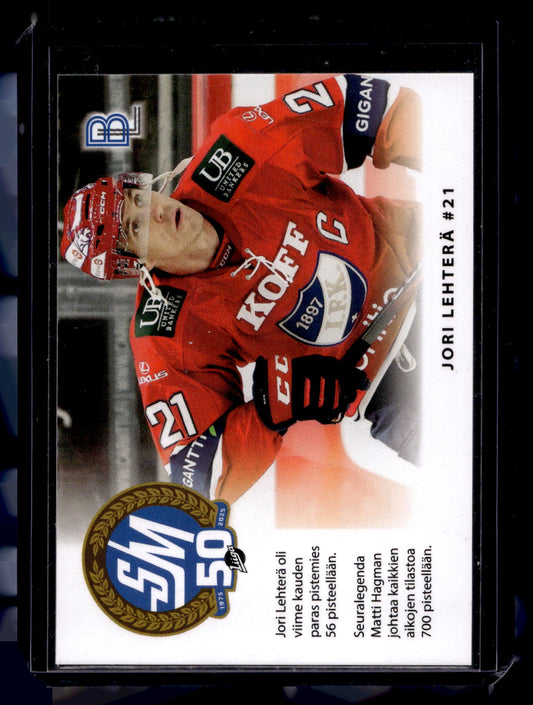 2024-25 Blueline HIFK Team Set - Match Card - Jori Lehterä #3