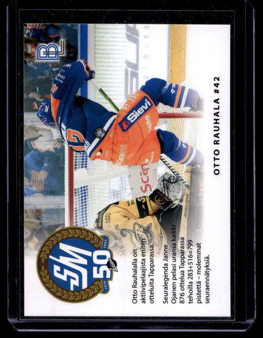 2024-25 Blueline Tappara Team Set - Match Card - Otto Rauhala #5