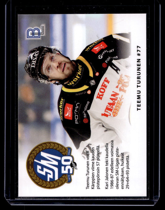 2024-25 Blueline Kärpät Team Set - Match Card - Teemu Turunen #4