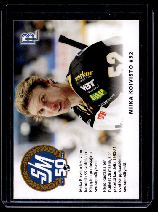 2024-25 Blueline Kärpät Team Set - Match Card - Miika Koivisto #2