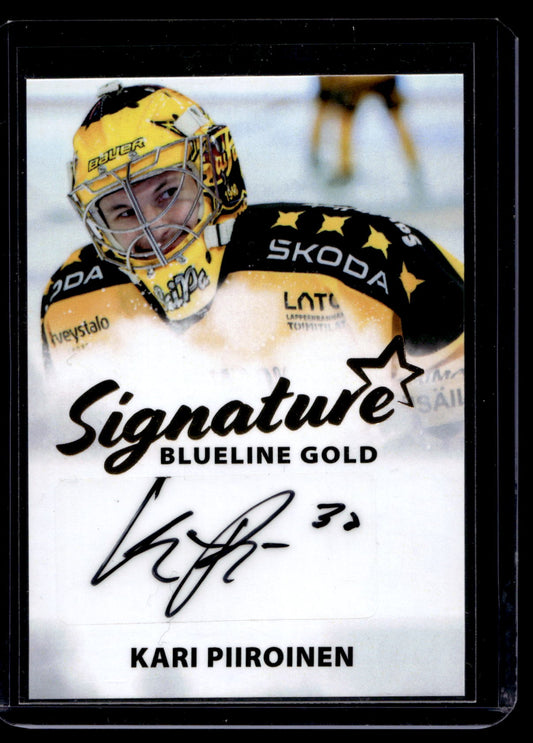 2024-25 Blueline Signature Gold - Kari Piiroinen #AU-KP /40