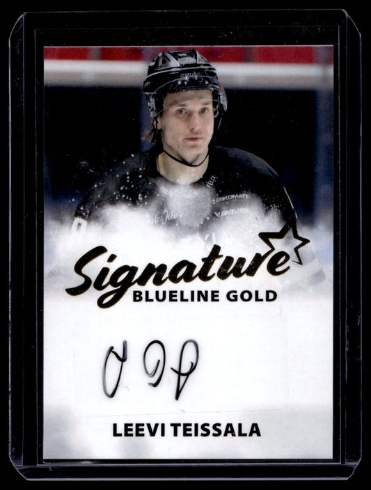2024-25 Blueline Signature Gold - Leevi Teissala #AU-LT /40