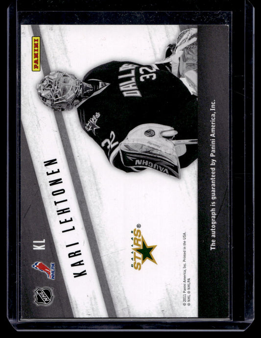 2010-11 Panini Zenith - Yours Truly Autographs - Kari Lehtonen #KL