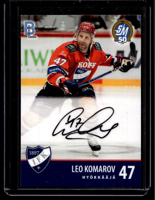 2024-25 Blueline HIFK Team Set Autograph - Leo Komarov #HIFK-AU-LK /10