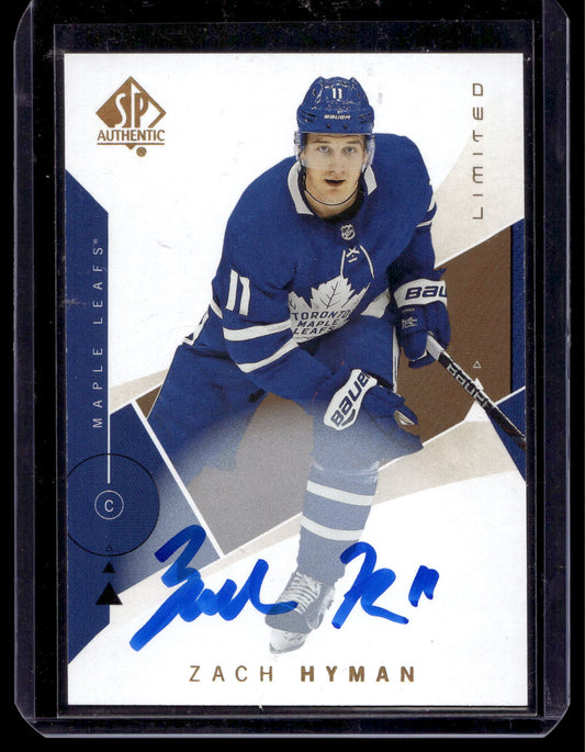 2018-19 Upper Deck SP Authentic - Limited Autographs - Zach Hyman #91