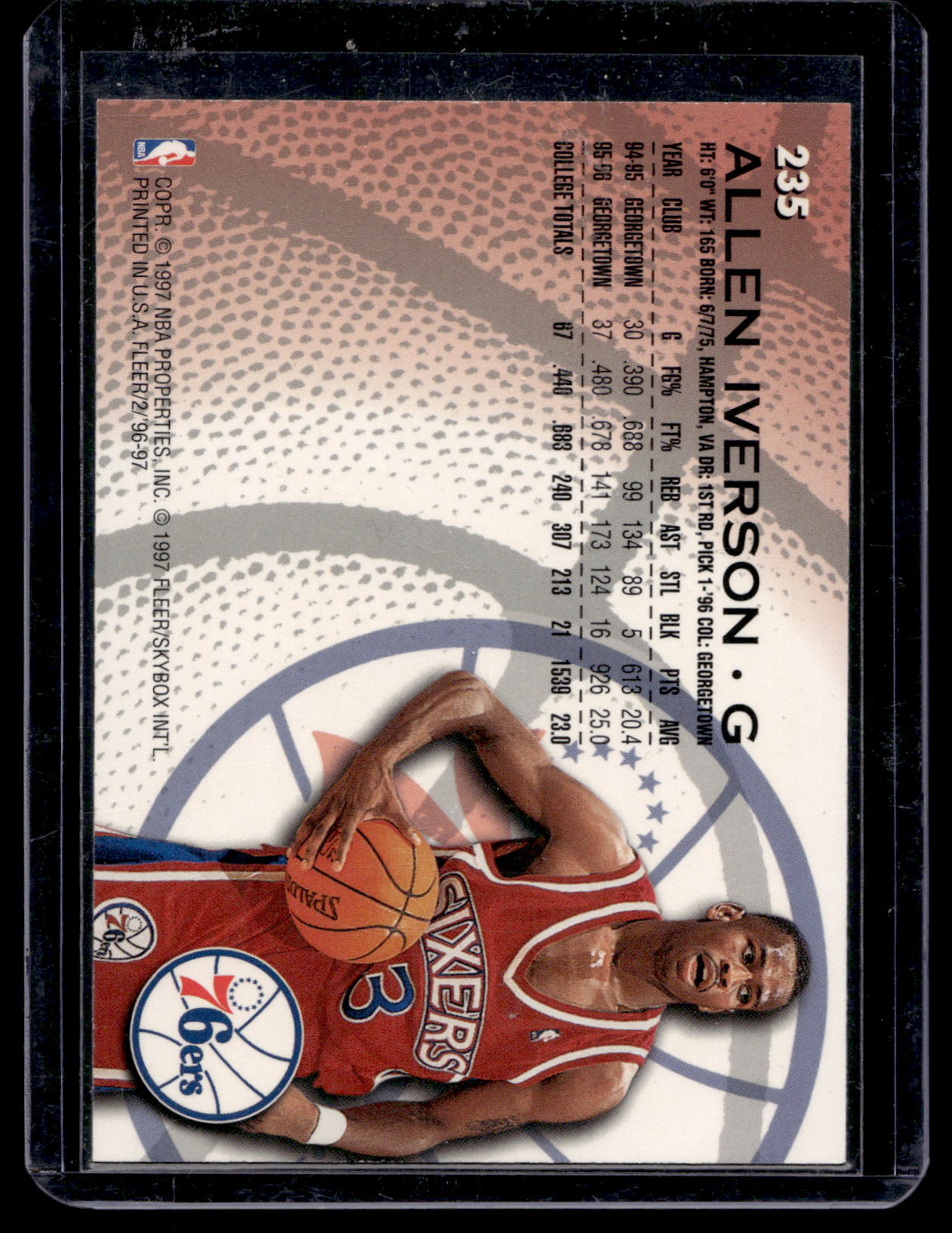 1996-97 Fleer - Allen Iverson #235 RC