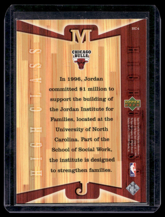 1999 Upper Deck Michael Jordan Athlete of the Century - High Class - Michael Jordan #HC4