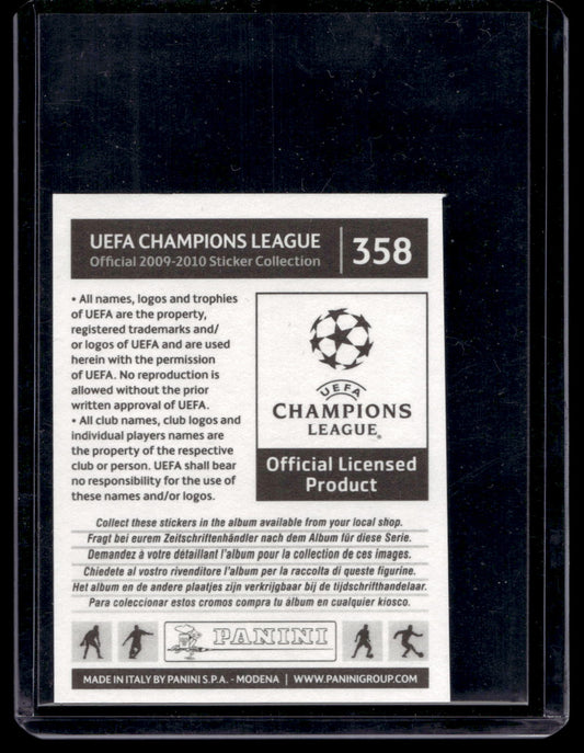 2009-10 Panini UEFA Champions League Official Sticker Collection - Zlatan Ibrahimovic #358