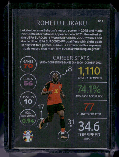 2024 Topps Match Attax UEFA Euro - Black Edge Edition - Romelu Lukaku #BE1