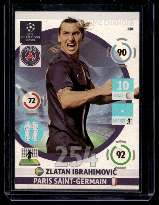 2014-15 Panini Adrenalyn XL UEFA Champions League - Game Changer - Zlatan Ibrahimović #330