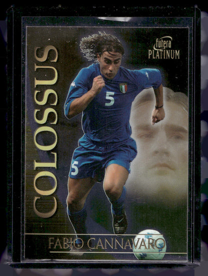 2003 Futera Platinum - Colossus . Fabio Cannavaro #C01