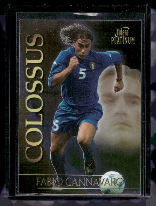2003 Futera Platinum - Colossus . Fabio Cannavaro #C01