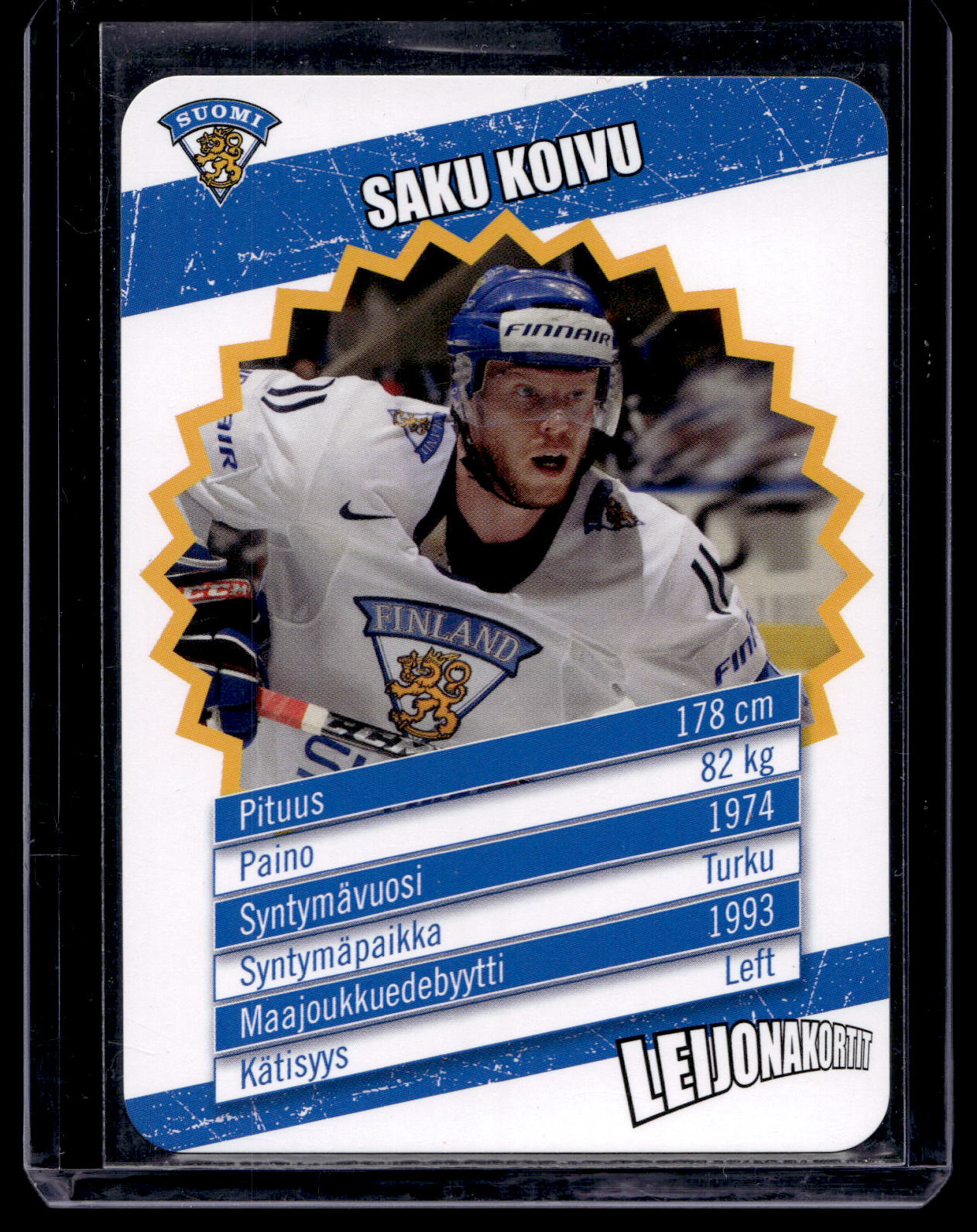 2013-14 Suomi Leijonakortit - Foil -Saku Koivu