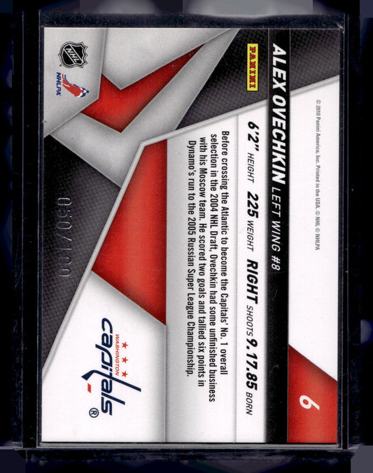 2010-11 Panini Certified - Top Choice - Mirror Blue - Alex Ovechkin #6 /100