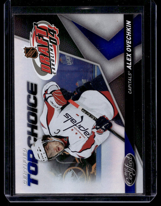 2010-11 Panini Certified - Top Choice - Mirror Blue - Alex Ovechkin #6 /100