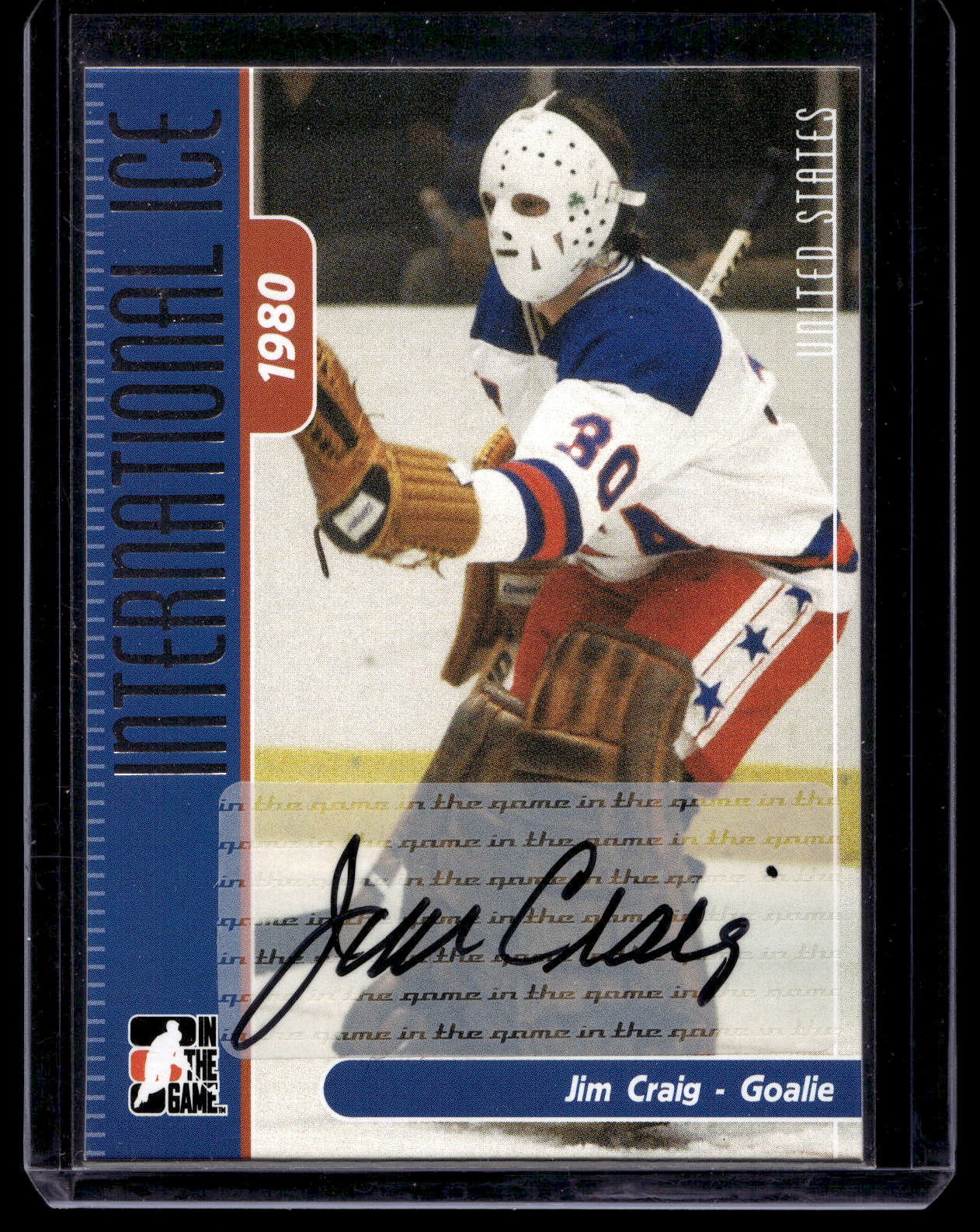 2006-07 In the Game-Used International Ice Signature Series - Autographs - Jim Craig #A-JC
