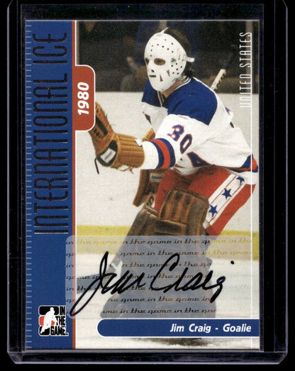 2006-07 In the Game-Used International Ice Signature Series - Autographs - Jim Craig #A-JC