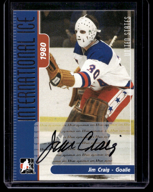 2006-07 In the Game-Used International Ice Signature Series - Autographs - Jim Craig #A-JC