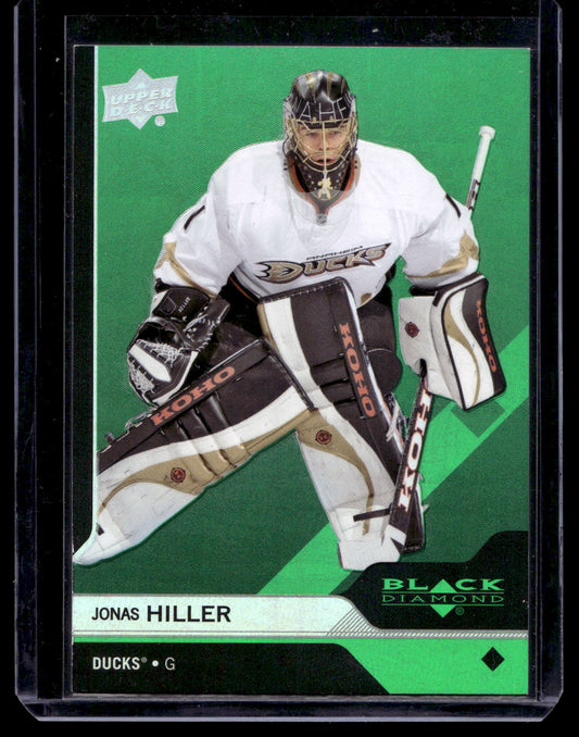 2013-14 Upper Deck Black Diamond - Emerald - Jonas Hiller #81 /10