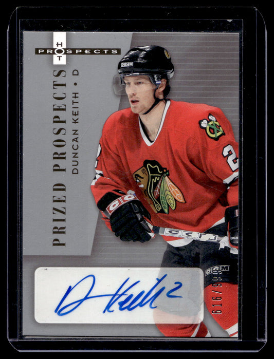 2005-06 Fleer Hot Prospects - Prized Prospects - Duncan Keith #195 /999 RC
