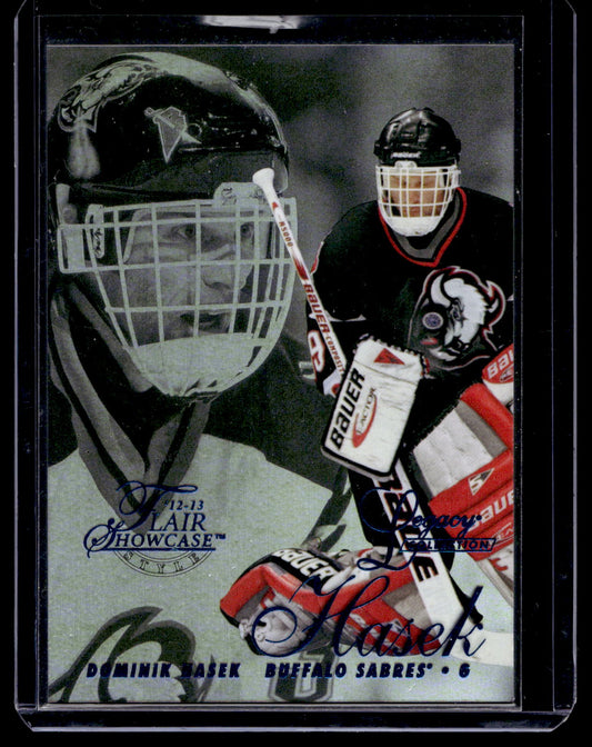 2012-13 Fleer Retro - 1996-97 Flair Showcase Row 2 Design - Legacy Collection - Dominik Hasek  #36 /150
