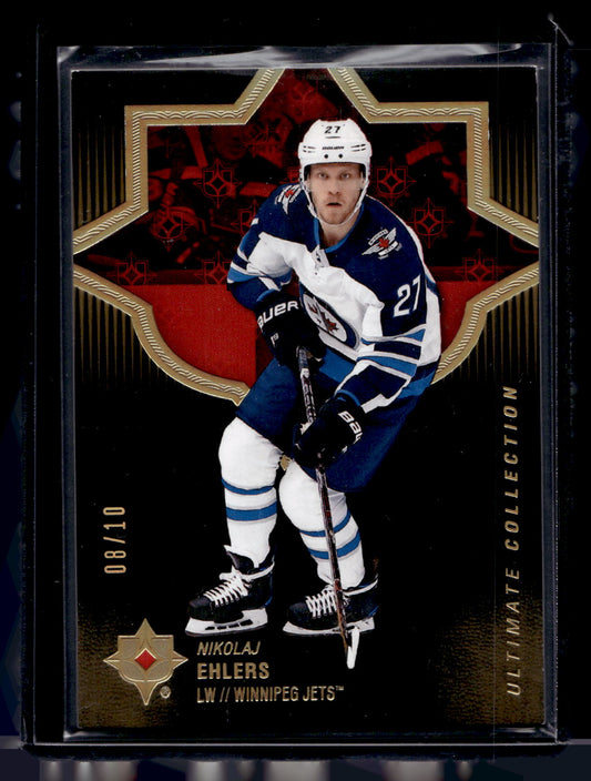 2018-19 Upper Deck Ultimate Collection - Onyx Black - Nikolaj Ehlers #13 /10