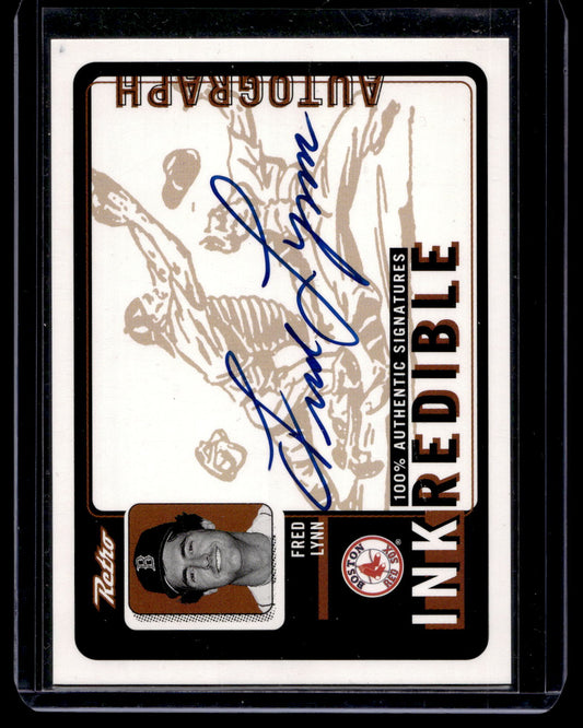 1999 Upper Deck Retro - Inkredible - Fred Lynn #FL