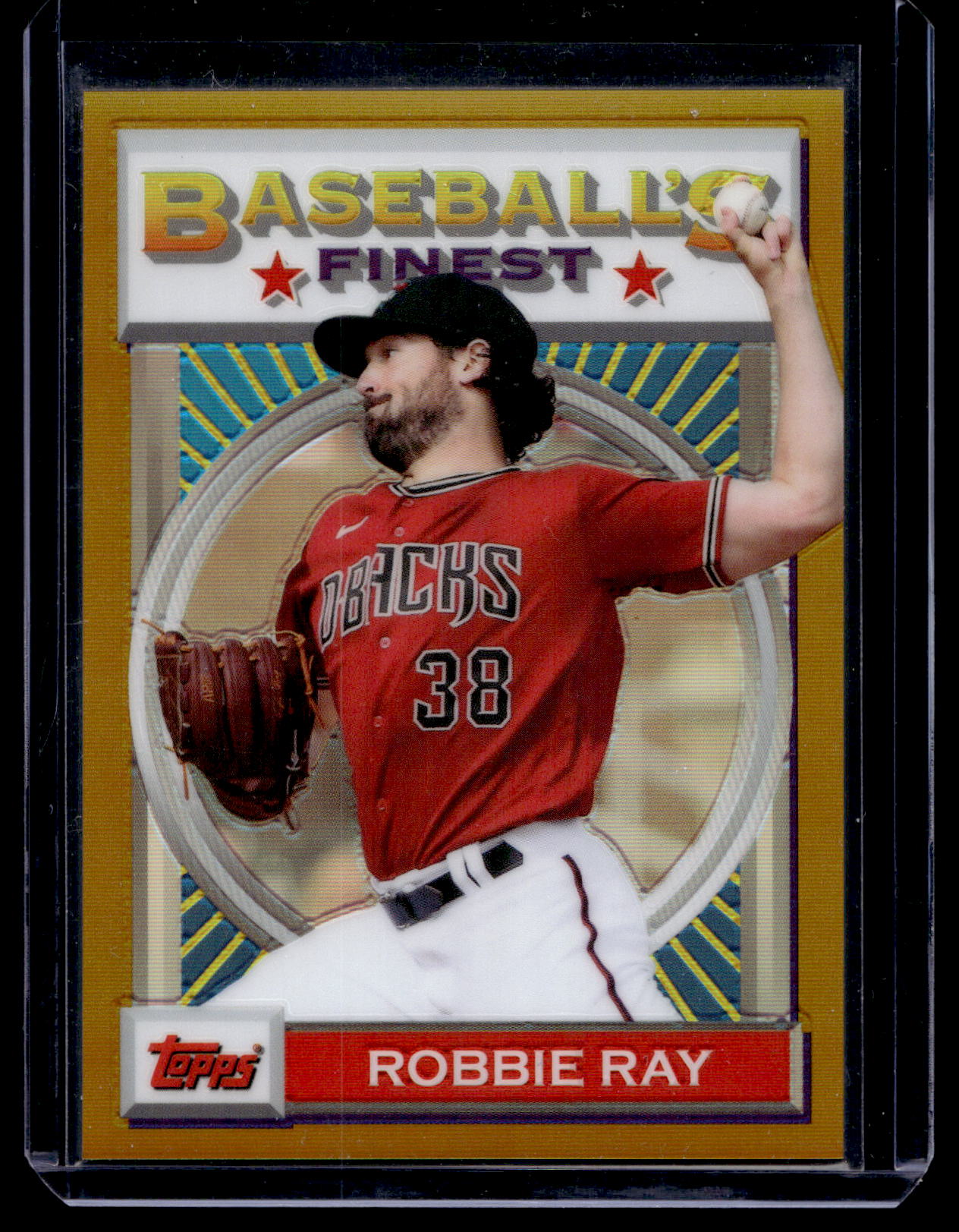 2020 Topps Finest Flashbacks - Gold Refractor - Robbie Ray #34 /50