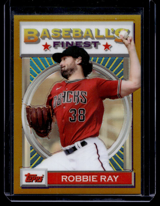 2020 Topps Finest Flashbacks - Gold Refractor - Robbie Ray #34 /50