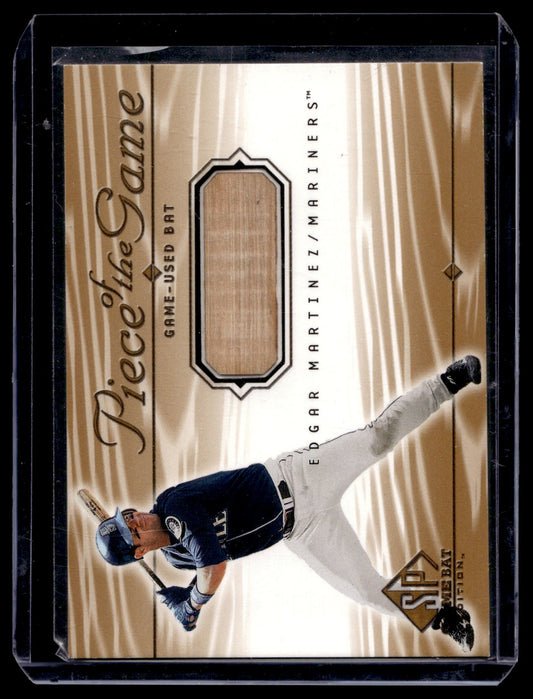 2001 Upper Deck SP Game Bat Edition - Piece of the Game - Edgar Martinez #EM