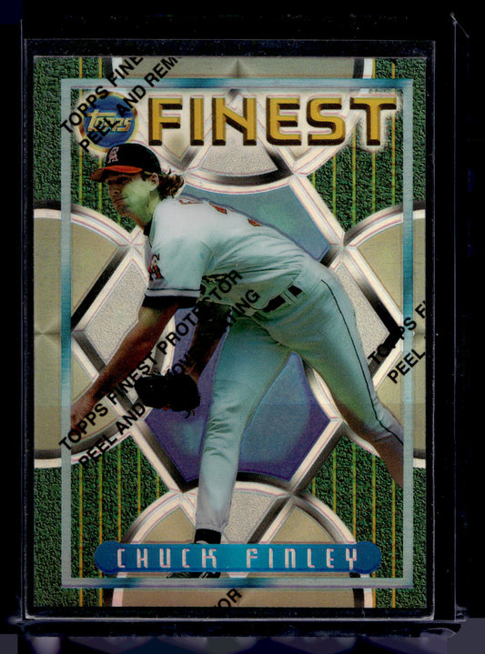 1995 Topps Finest - Refractor - Chuck Finley #87