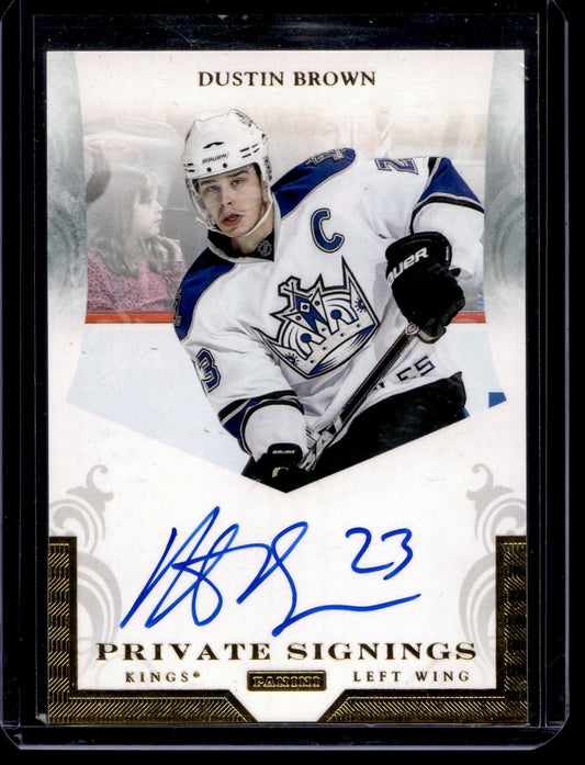 2010-11 Panini Luxury Suite - Private Signings - Dustin Brown #DBR